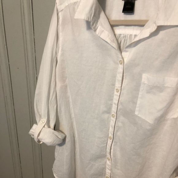 Ann Taylor white button down - Picture 2 of 5